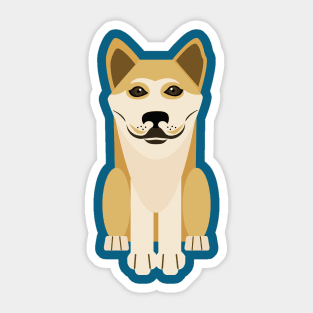 Hachiko vector Sticker